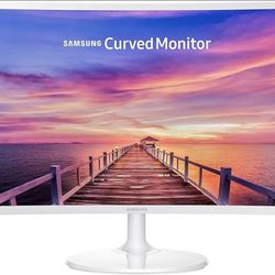 SAMSUNG 27" CF391 Curved FHD 1080P LED Monitor, White - 1800R Curvature, Full HD 1920 x 1080 Resolution, 16:9 Aspect Ratio, 4 ms Response Time, 3000:1