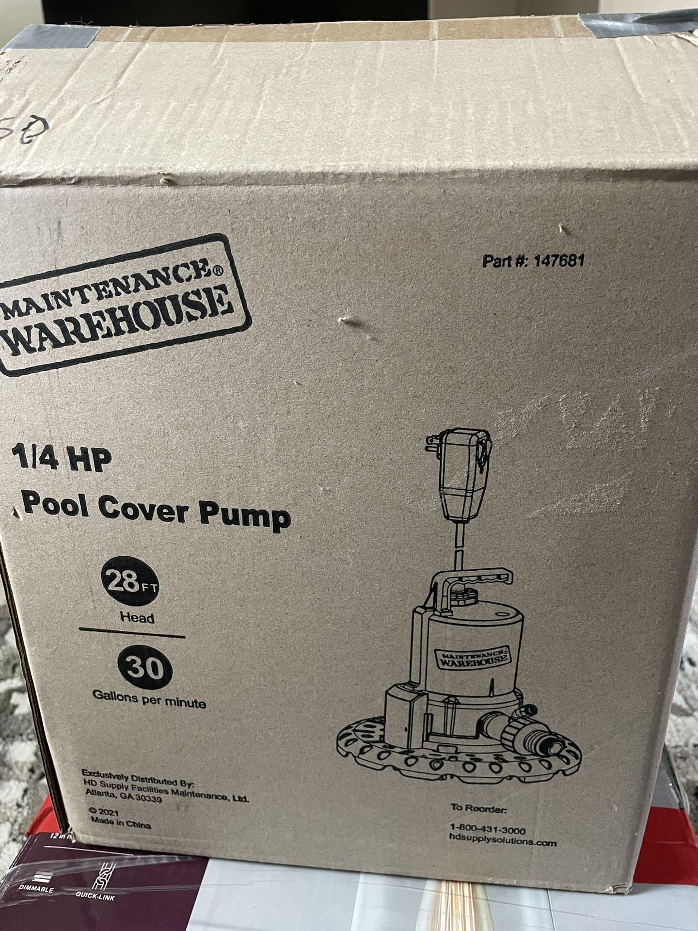 Maintenance Warehouse 1/4 Hp Pool Cover Pump