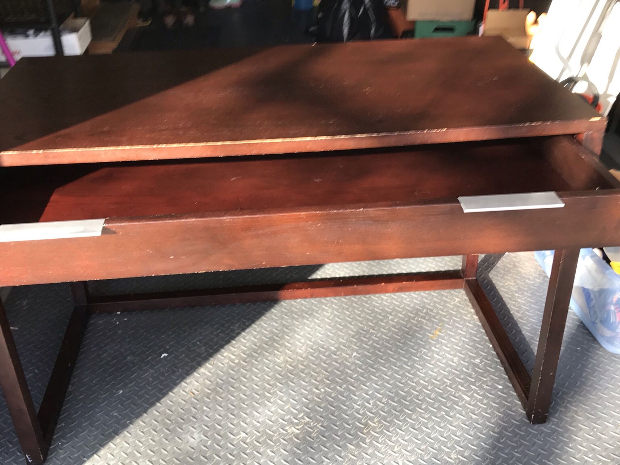 Desk, cherry looking wood