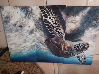 NEW 3PC PANNELS 32INHTBY16INWD EACH PANNEL WALL ART 22 FIRM PAID 129