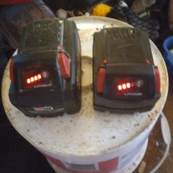 Milwaukee 18volt 6.0 High Output And 4.0 Xc $130 For Both.