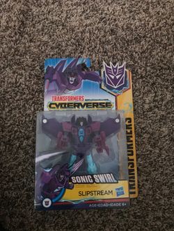 Transformers Cyberverse Sonic Swirl Slipstream Action Figure