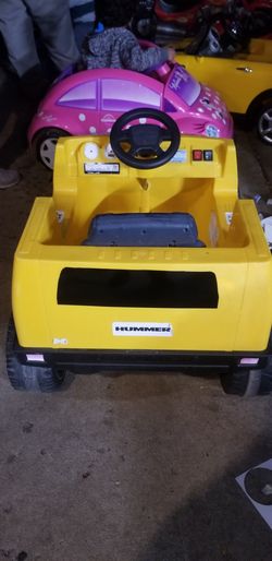 Yellow hummer on sale power wheels