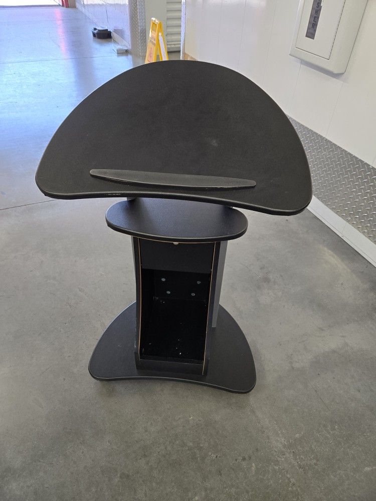 Adjustable Rolling Laptop Stand Between 27" To 48" Height