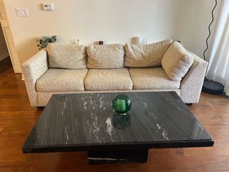 Bouclé Sofa / Couch – Cream Beige – Excellent Condition