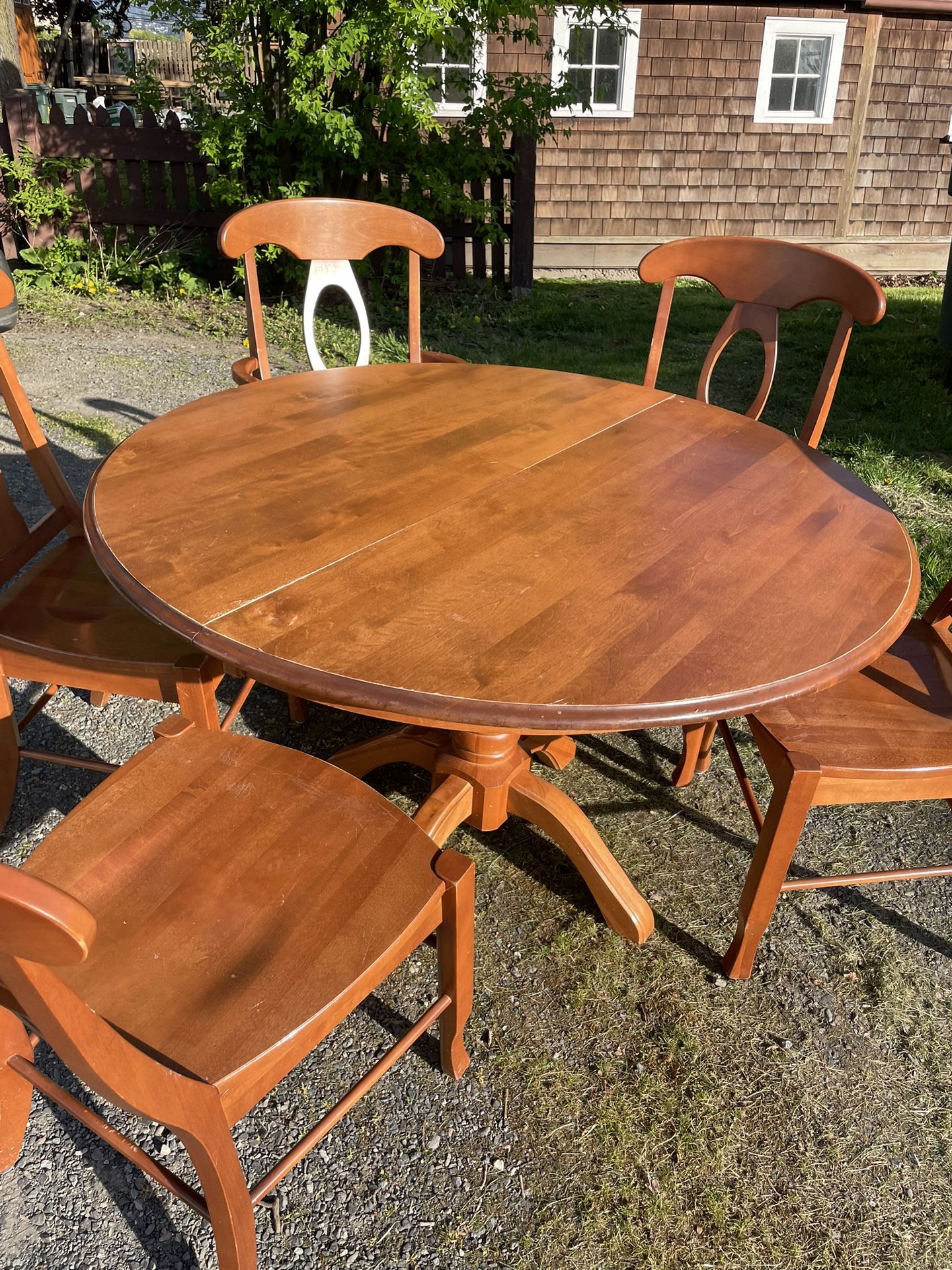 Dining Set with Table Leaf