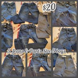 Boys Jeans & Pants Size 5 