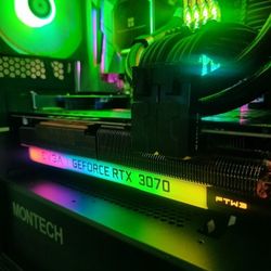 BEAUTIFUL, FAST, AND POWERFUL RYZEN 9 5900X, RTX 3070 GAMING COMPUTER