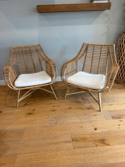 Serena & Lily Venice Rattan chairs