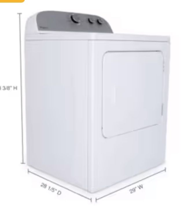 Like NEW- Whirlpool dryer 7 Cu Ft
