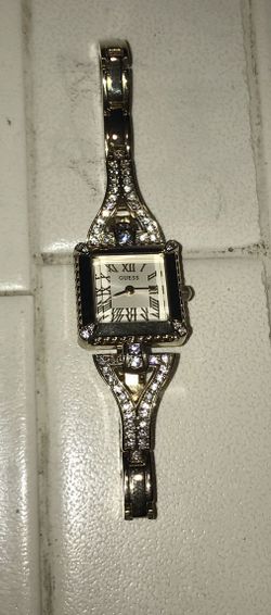 New Authentic GUESS Watch, Women's Gold Tone Bracelet 21mm U0137L2,