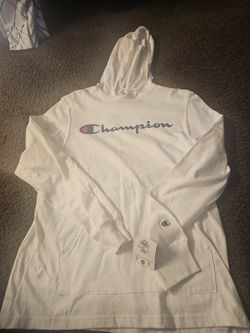 Brand New MED CHAMPION Long Sleeve Shirt With Hoodie