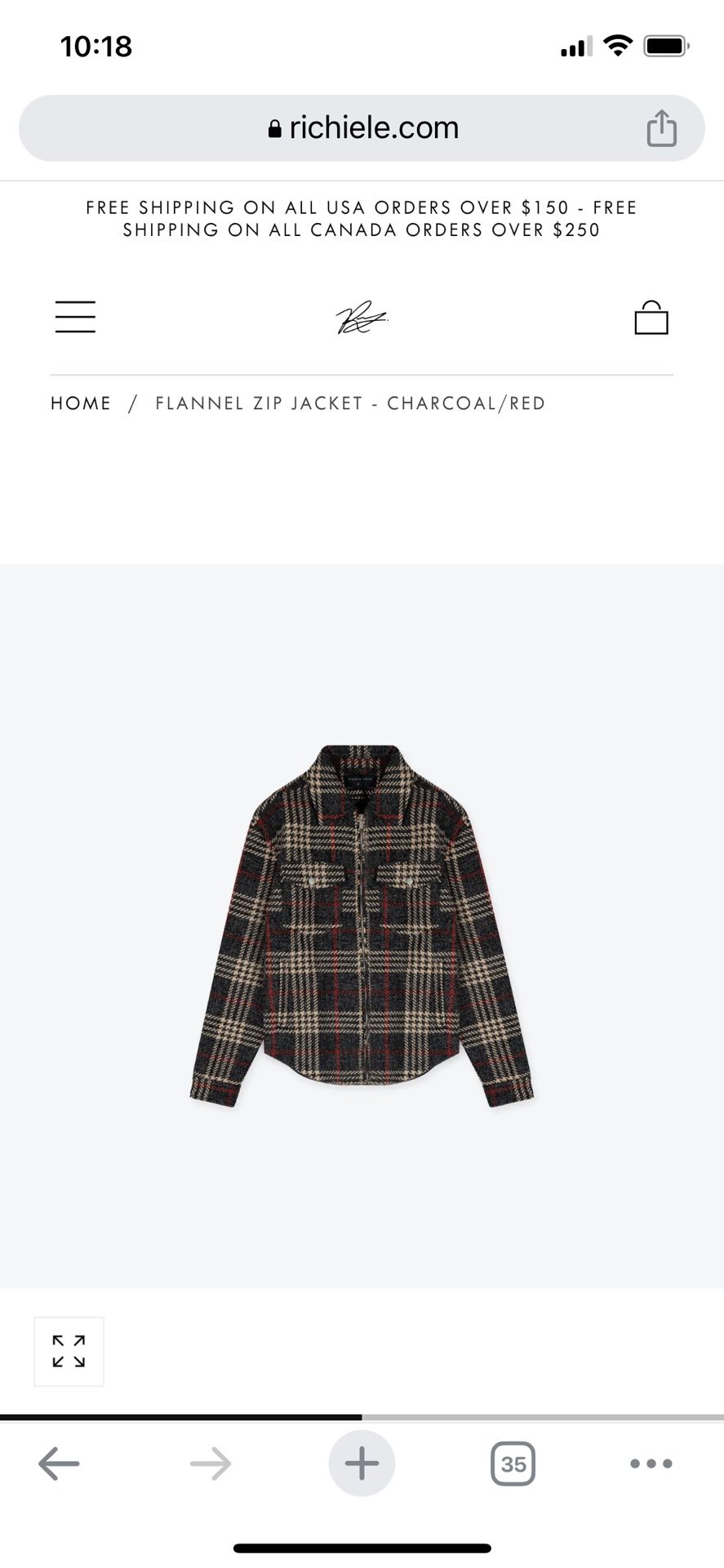 Richie Le Flannel Zip Jacket
