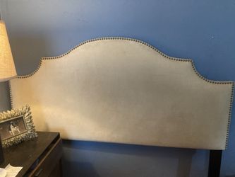 Tan Velvet Headboard