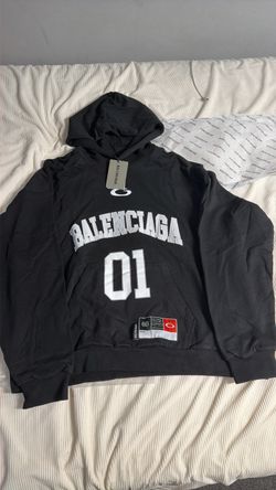 Balenciaga sports hoodie black