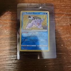 Radiant Blastoise Card Tcg Pokemon Go Holo Rare