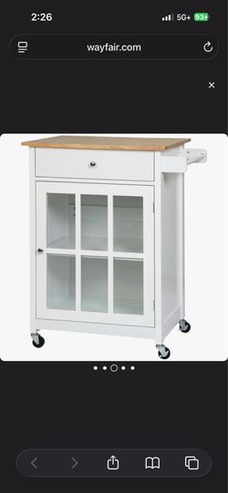 Butcher’s block cabinet