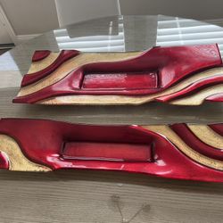 Red Serving Platters (2)