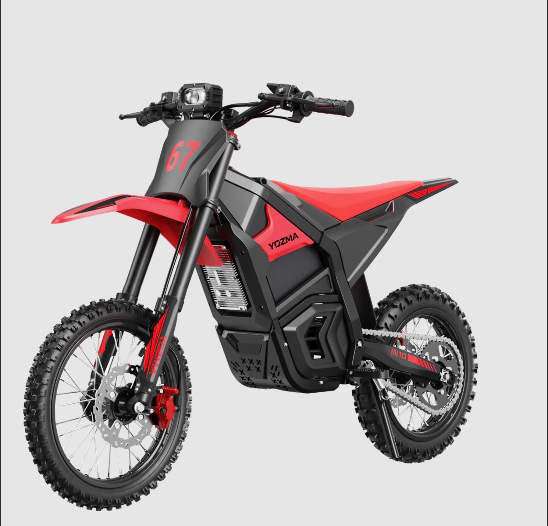 Yozma IN10 Electric Mini Dirt Bike for Teens & Adults, 14"/12" Fat Tire 2600W Electric-Motorcycle