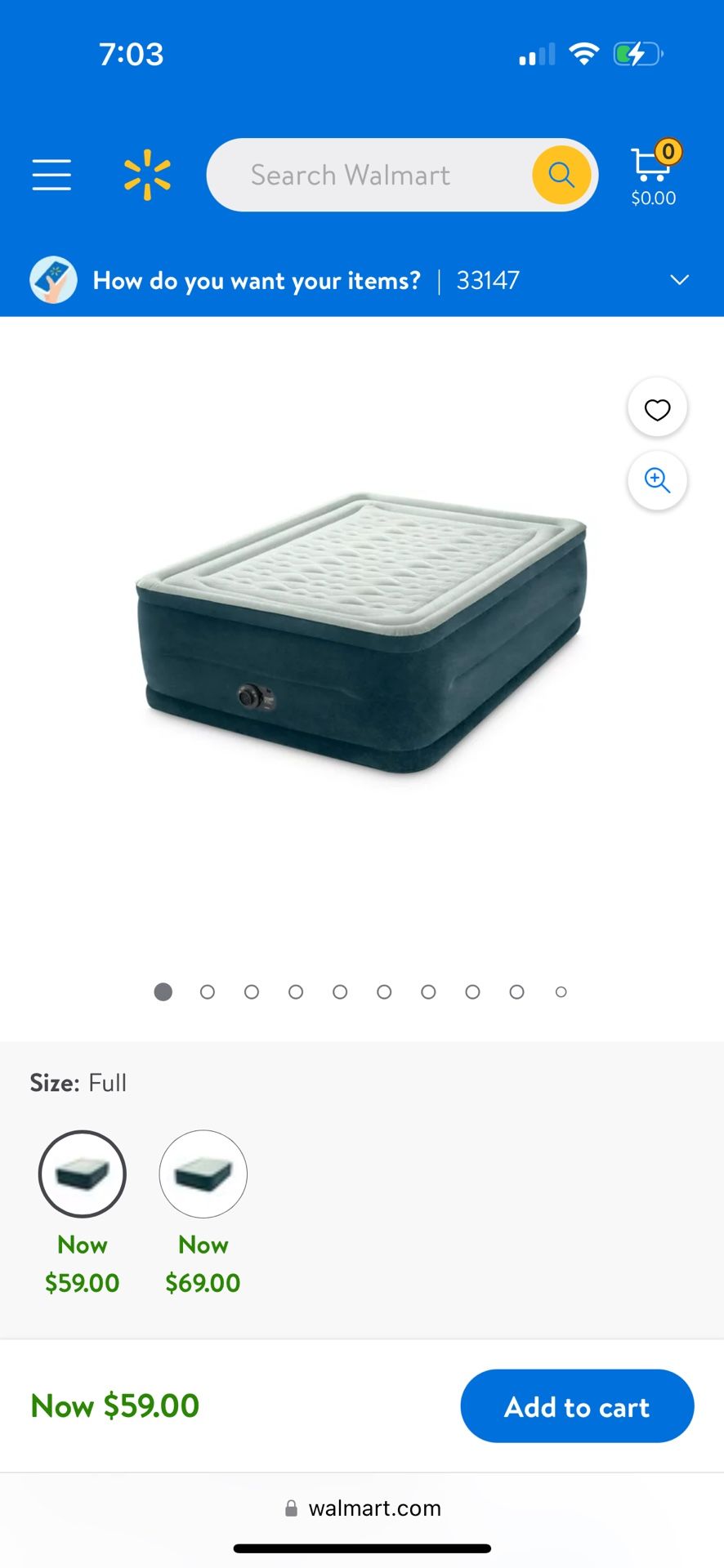 Intel single inflatable mattress