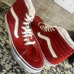 NEW Vans Sk8-Hi Skate Shoe - Racing Red Women size 7.5