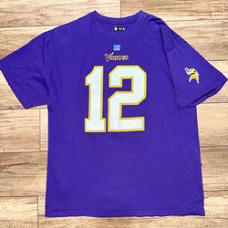 Minnesota Vikings Purple Percy Harvin NFL Team Apparel Jersey T Shirt Mens XL