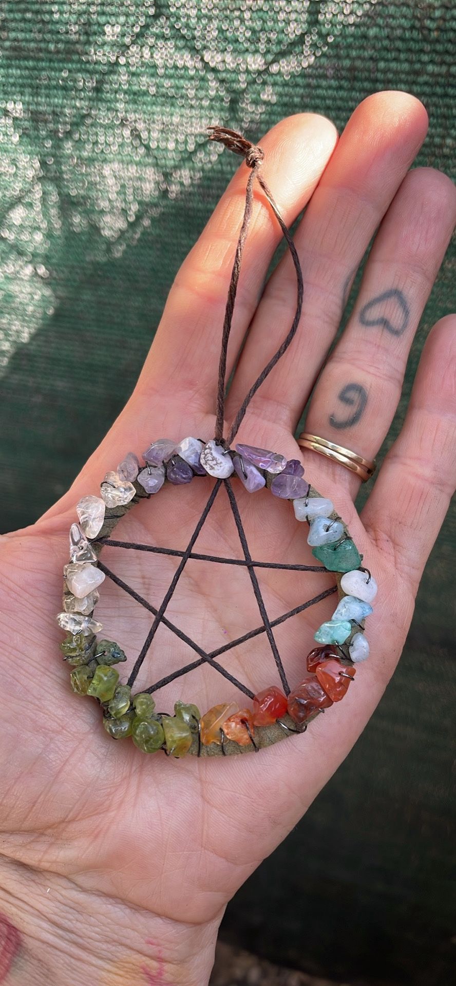 Elemental Stone Wrapped Pentacle