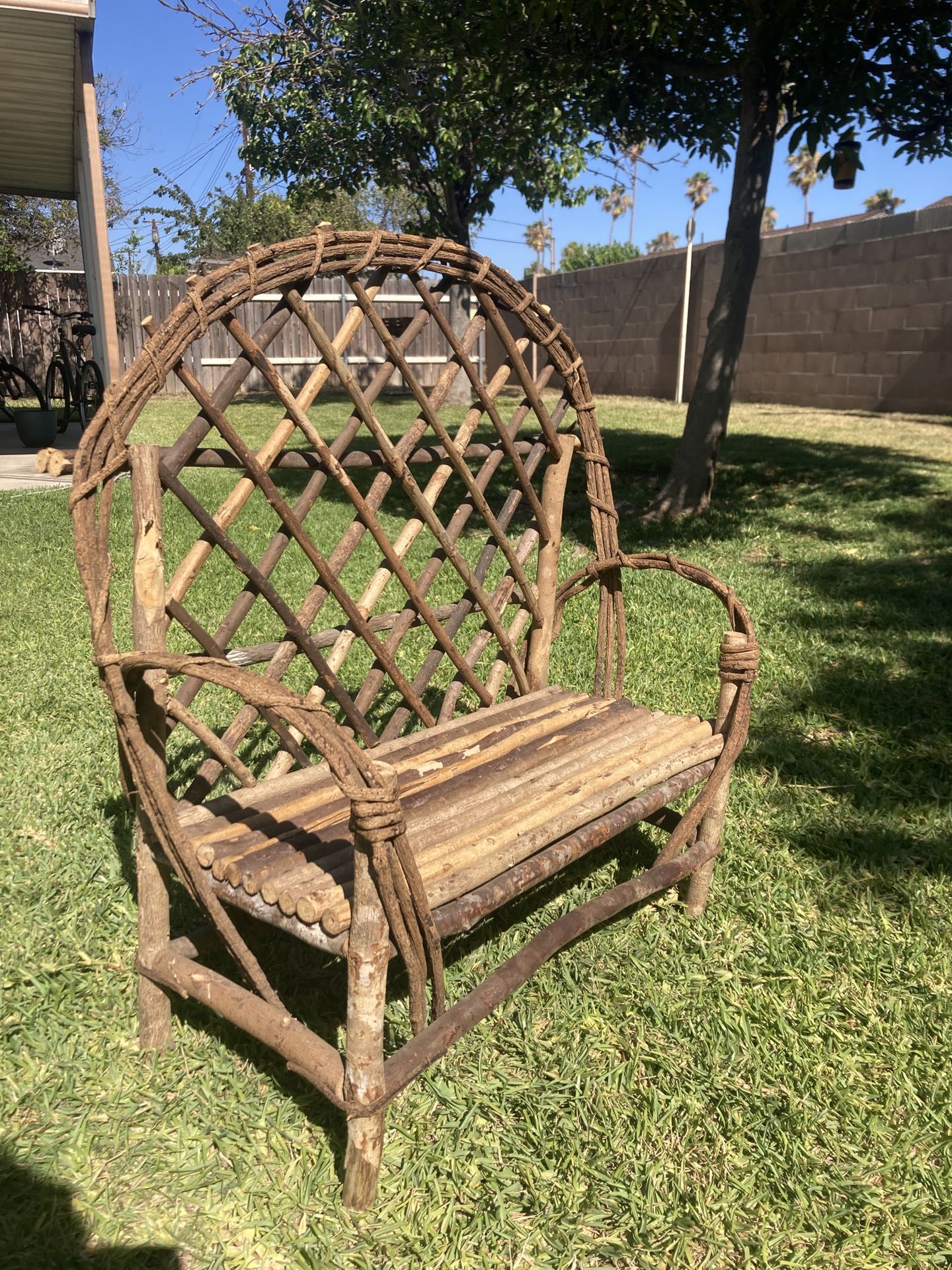 Small Handmade Wooden Bench
