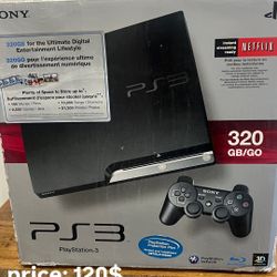 PS3 320 GB W/ New Controller