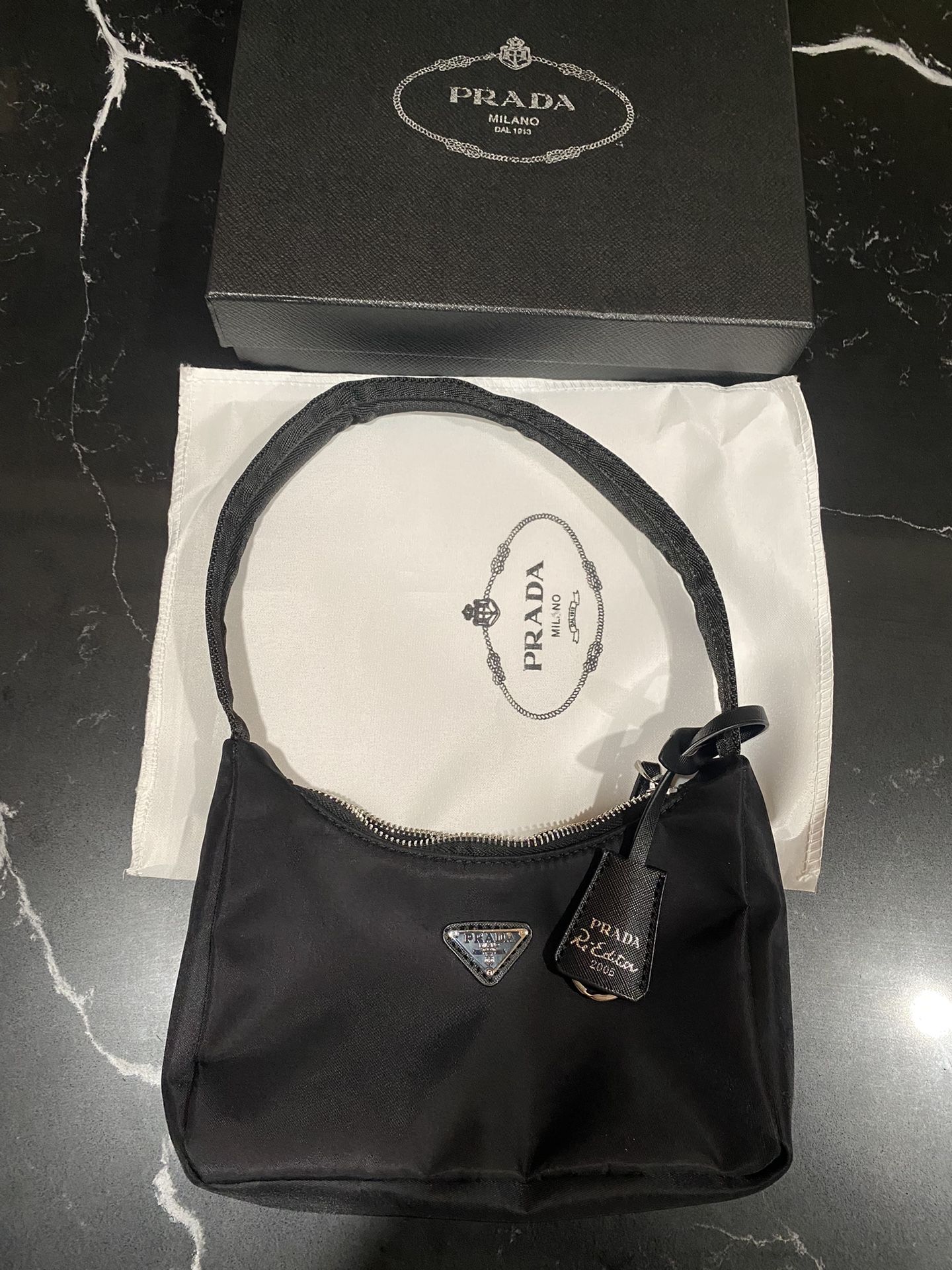 PRADA NYLON HOBO BAG