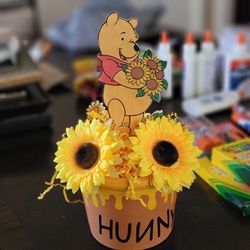 WINNIE THE POOH CLAY POT  CENTER PIECES
