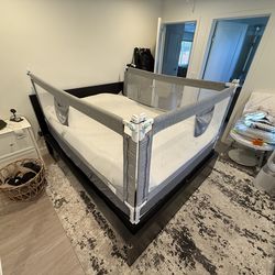 MBQMBSS Toddler Baby Bed Rail Guard Adjustable for King/Queen/Twin