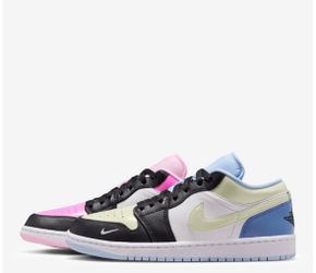 Air Jordan 1 Low Pastel Multicolor Sneakers