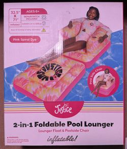 Justice 2 In 1 Foldable Pool Lounger 