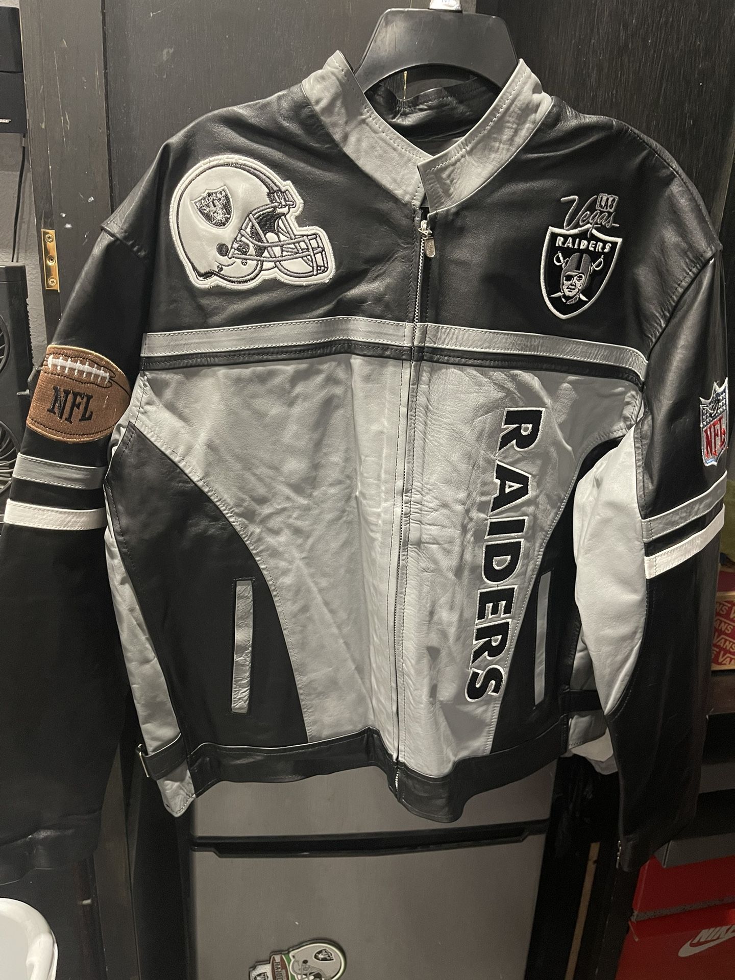 Raiders Leather Jacket XL