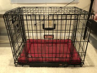 Kong Animal Crate Cage with Bed, retail 285$ 31L x 21W x 24H