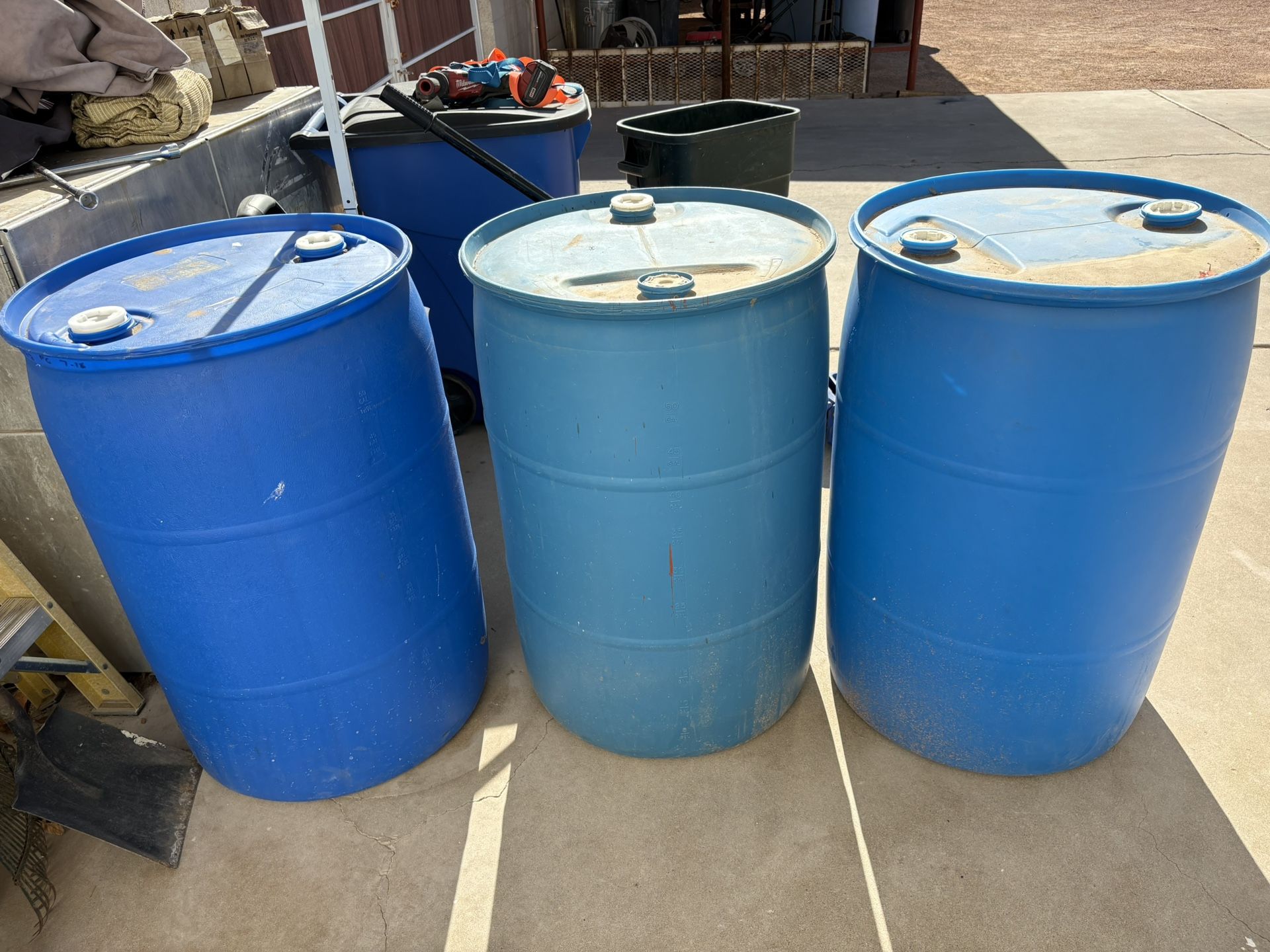 55 Gallon Water Barrels