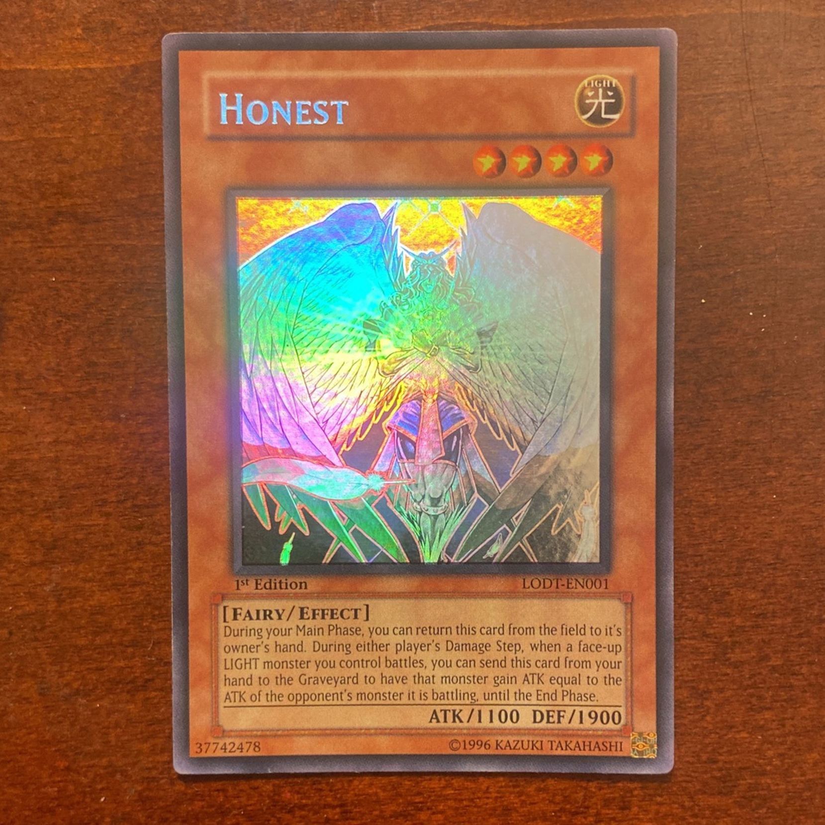 yugioh card honest Ghost Rare 1st Edition for Sale in Los Angeles, CA that opponents monster loses ATK equal to its own ATK Card Artworks:Honest | Yu-Gi-Oh! Wiki