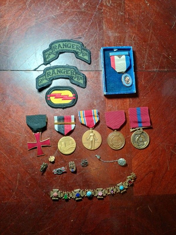 Vintage World War II Metals, Pins And More