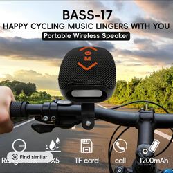 Bass-17 Wireless Cycling Speaker: 7W Stereo