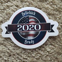 NFL New England Patriots Belichick Brady 2020 Sticker Decal - NEW