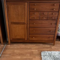 Solid Wood Shaker Style Chifforobe Dresser Manufactured by Nadeau in Canada