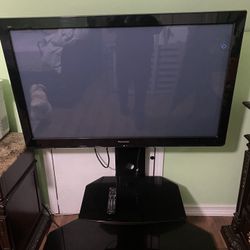 tv stand with panasonic tv 49” $90 for both
