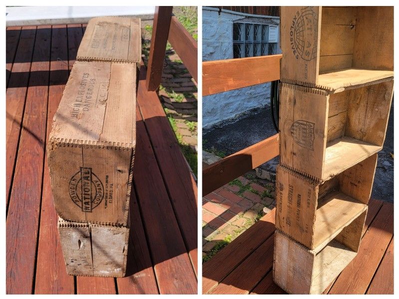 4 Old Explosives Crates