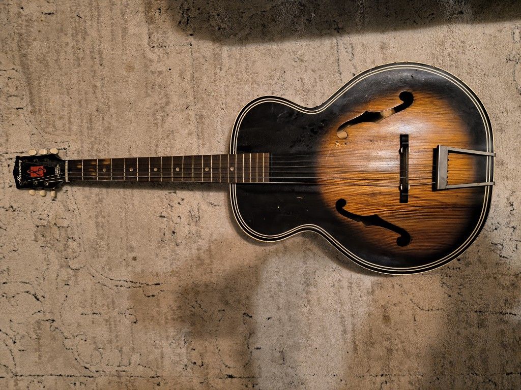 Harmony 6 String Acoustic Guitar 120 Dollars !!!