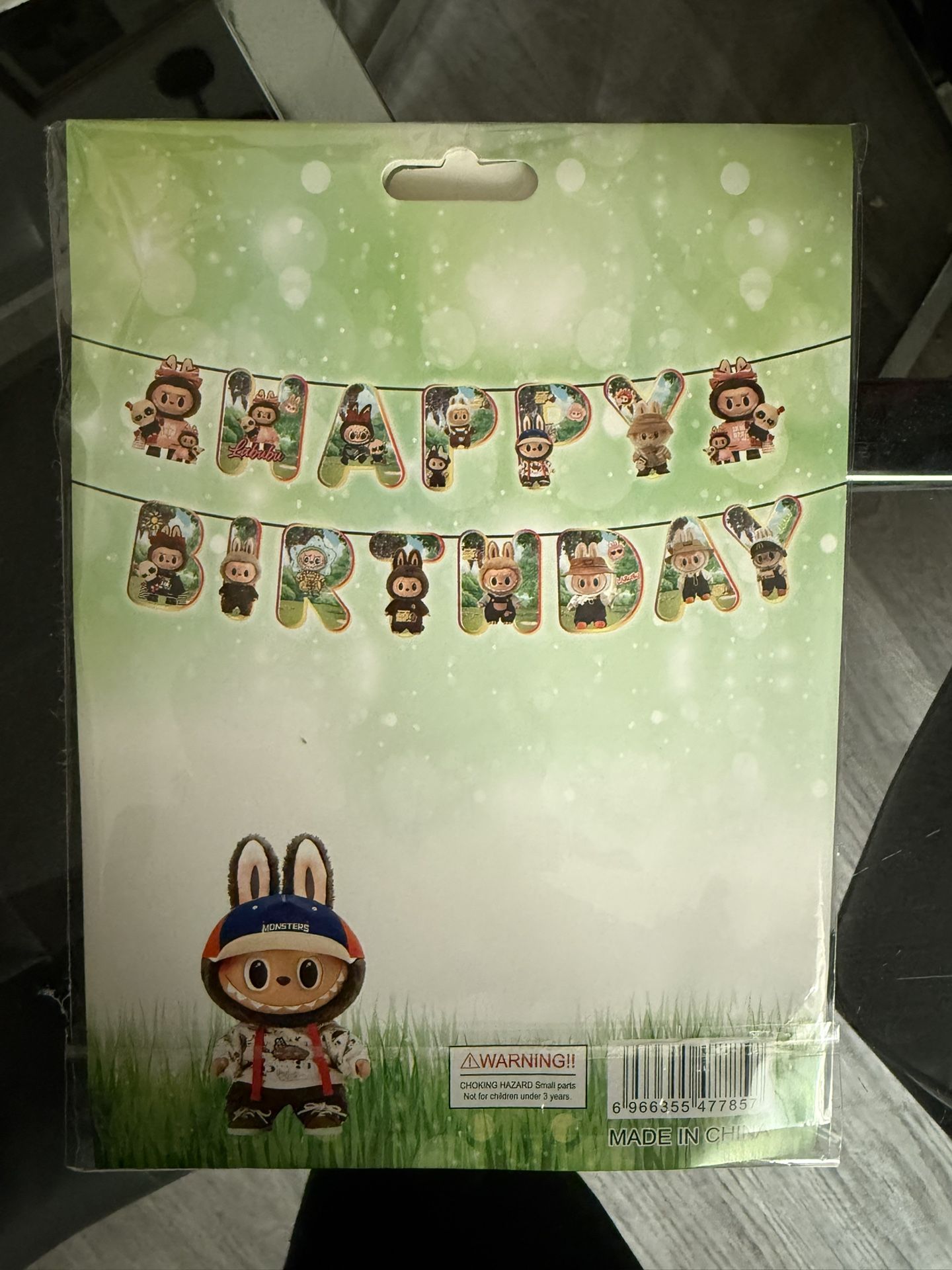 Labubu Birthday Banner