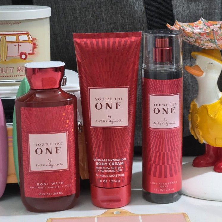 Bath & Body Works You're the One 3 Pc. Body Care Set Body Wash, Mist & Cream NEW
