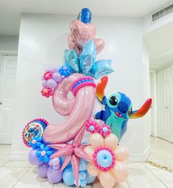 Stitch Balloon Party Birthday Supply 