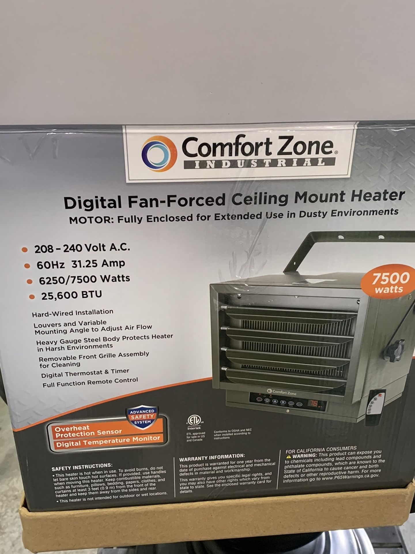 Comfort Mate Commercial Heater 7500w