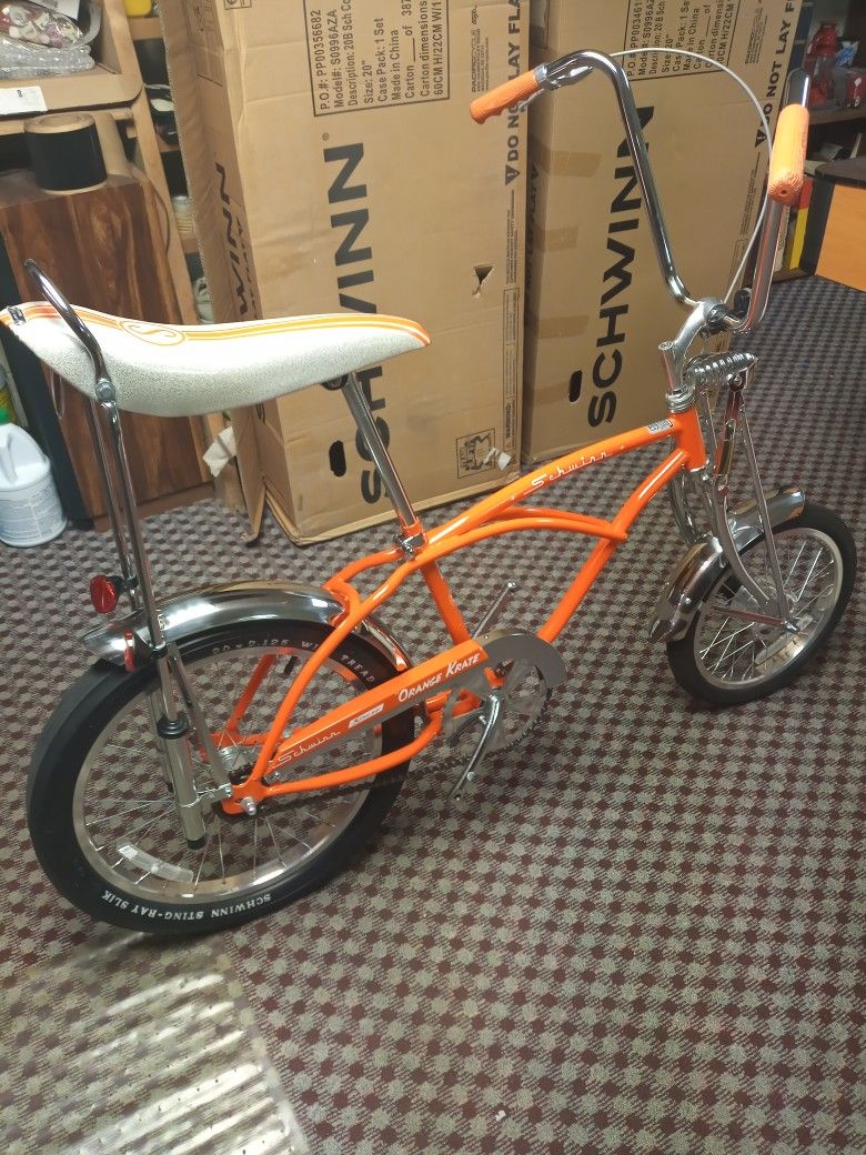 New Out Of The Box SCHWINN STINGRAY ORANGE KRATE REISSUE